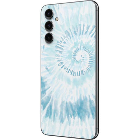 Blue and White Tie Dye Galaxy A14 5G Skin